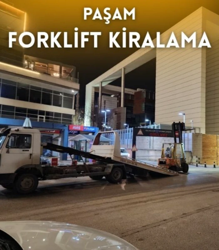 Beşevler kiralık forklift hizmeti veren Paşam Forklift Kiralama sahada çalışma