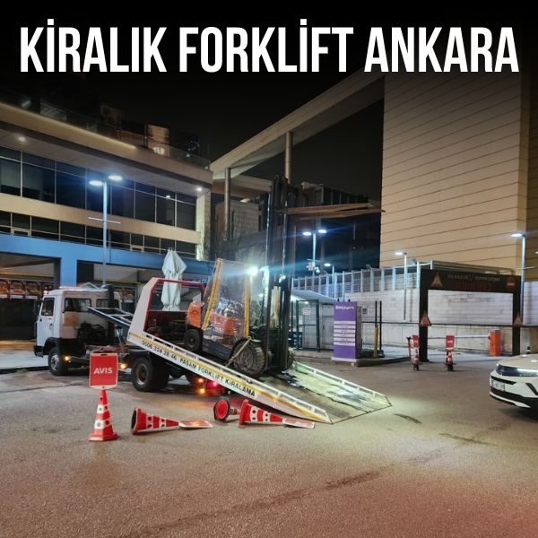 Beşevler bölgesinde günlük forklift kiralama hizmeti sunan forklift aracı